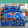 Conjunto de Cama Premium Cartoon Stitch Mistura de Algodão Capa de Edredom 4 peças Para Aconchego e Calor