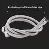 2pcs Stainless Steel Flexible Water Supply Hose G 1/2 Cold Faucet Plumbing Pipe For Bathroom Kitchen Sink