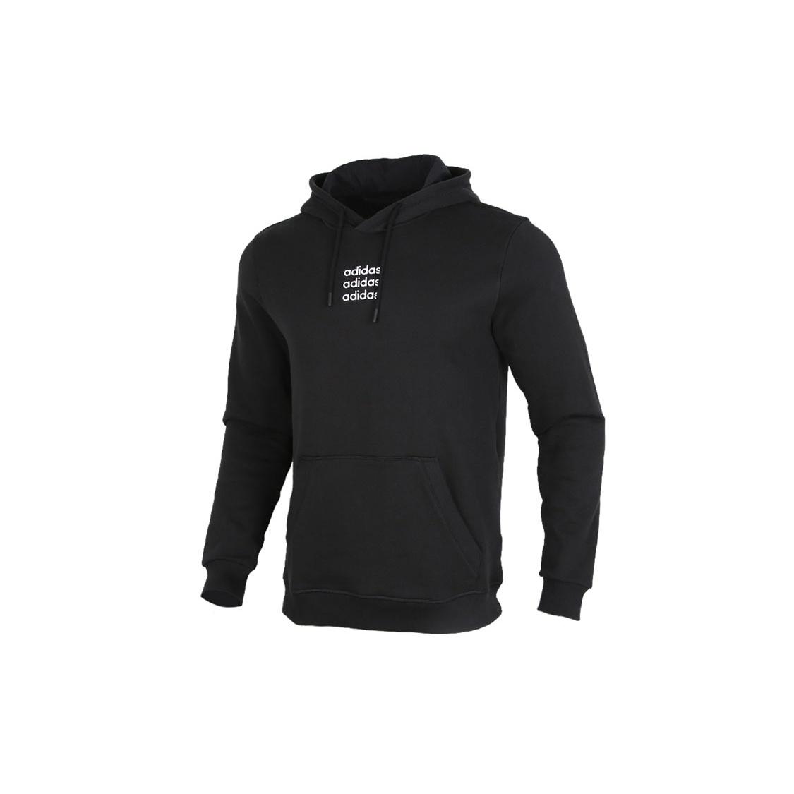 adidas neo M C+ HDY logo Printing Casual Pullover Black Men s GJ8936 L