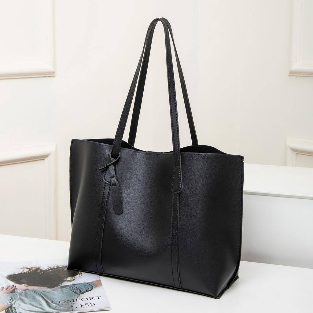 Women's Solid Color Large Capacity Tote Bag for Travel, Fashionable Lightweight Portable Shoulder Bag for Daily , Casual Totes