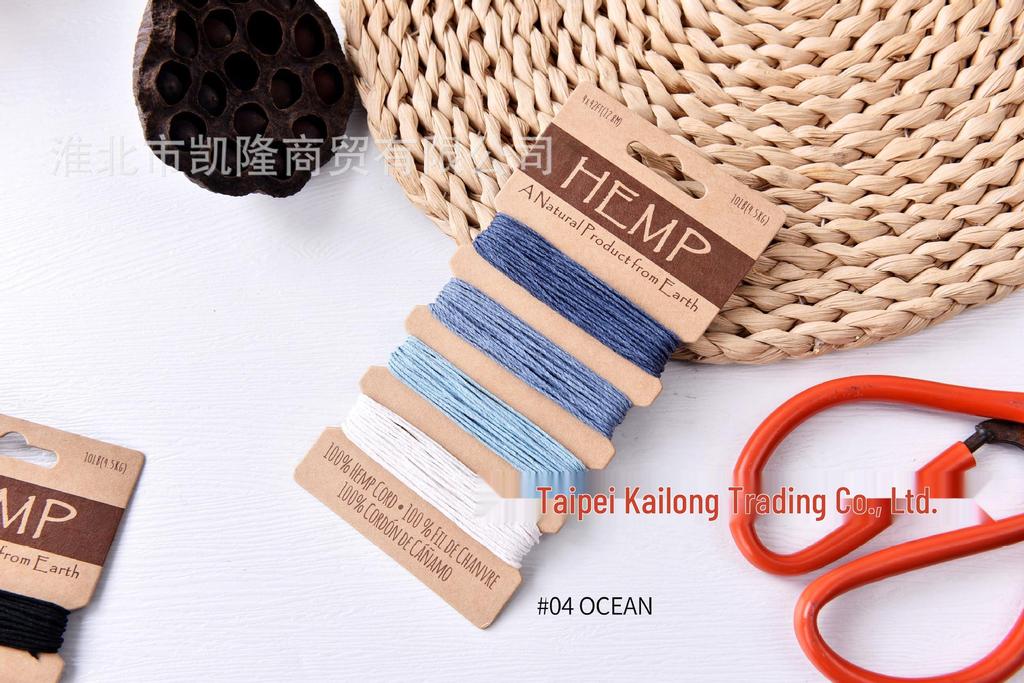 Colorful 1mm Waxed Hemp Cord for DIY, Hand-woven Crafts, 20yd Rope