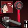 (Black Gray, One size) Red Light Hair Massager Multipurpose Scalp Massaging Brush With Red Light Oil Applicator
