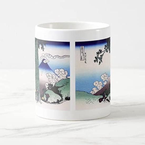 Katsushika Views of Mount Fuji Photo Mug Hokusai's Thirty-six "Kōshū Mishimagoe" Mug (Ukiyo-e Series)