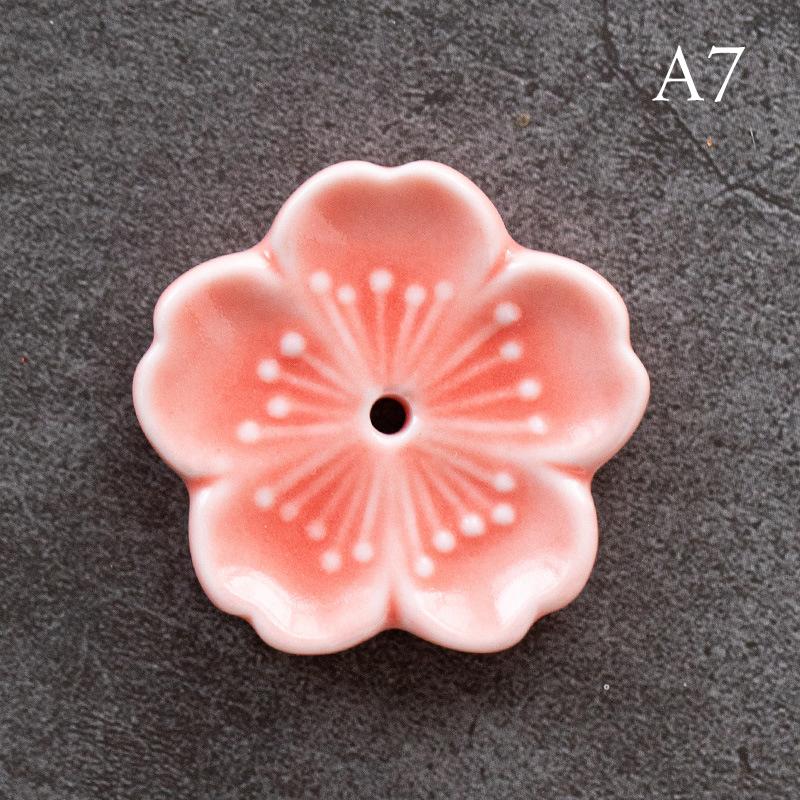 Cherry Blossoms Japanese Style Ceramic Incense Stick Home Bedroom Holder