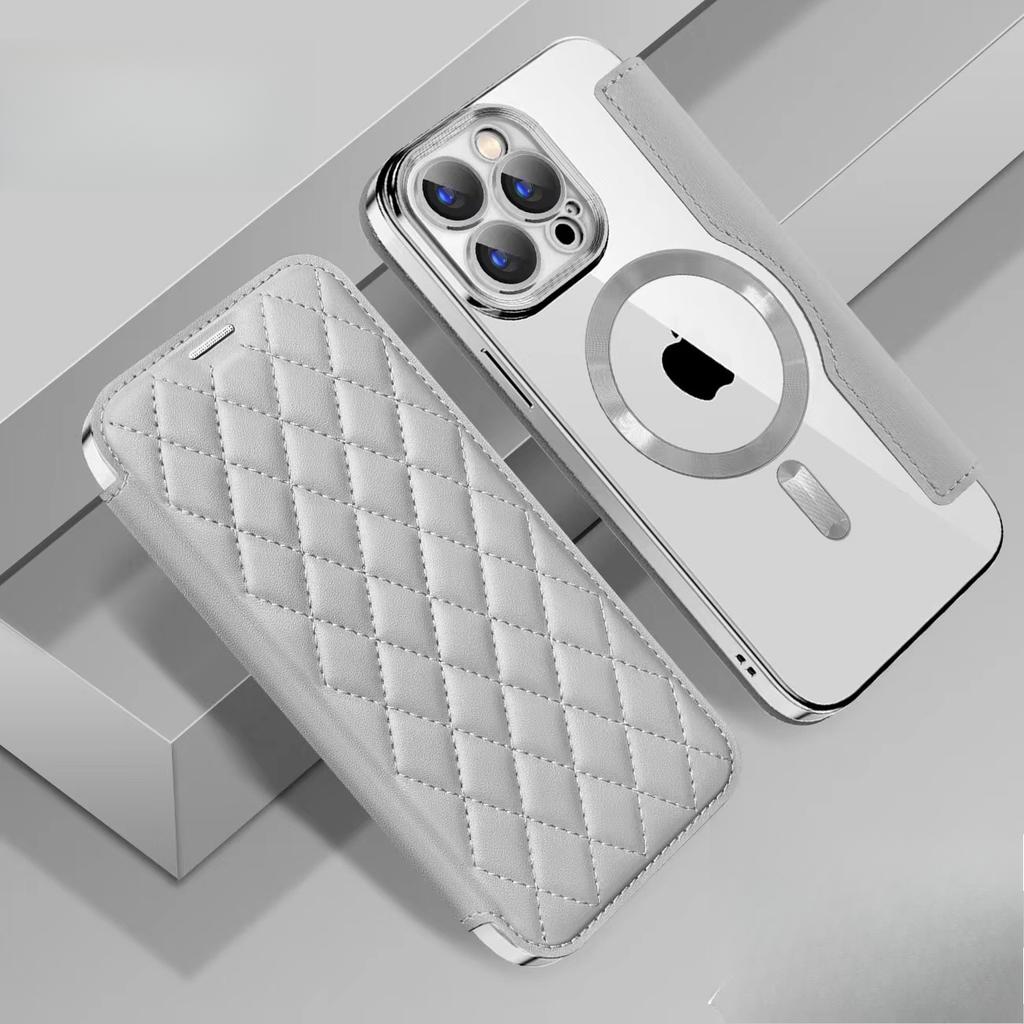 Applicable To IPhone16Pro Yadun Xiaoxiangfeng Magnetic Snap Case Apple 16E Diamond Full Foreskin Case