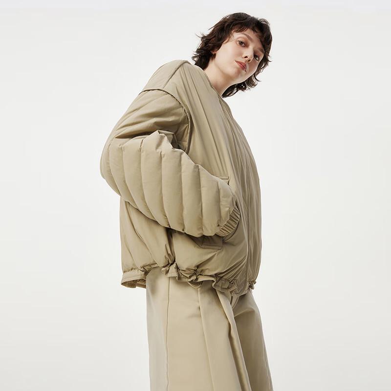 Tanboer Women's Lightweight Round Neck Down Jacket