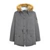 Parka forrada com sherpa masculina