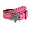 Wide Side Y2k Style Waist Belt Rivet Trouser Decoration Elegant Star PU Leather Belt  Female/Girls