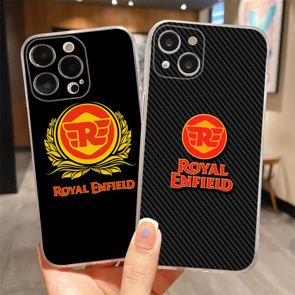 R-ROYALS E-ENFIELDS Logo Case for iphone 17 16 15 pro max 11 12 13 14 Pro Plus Phone Cover