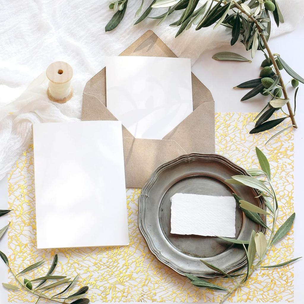 12 Pcs Gold Disposable Placemats Bulk 12 x 18 Inch Gold Doilies Metallic Glitter Rectangle Foil Placemats Table Decoration Dining Place mats for