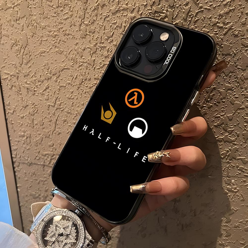 

Half Life Game Phone Case For 17 Air IPhone 16 Pro Max 15 14 Plus 12 13 X XS Max 11 Colorful Silver Cover iPhone 16