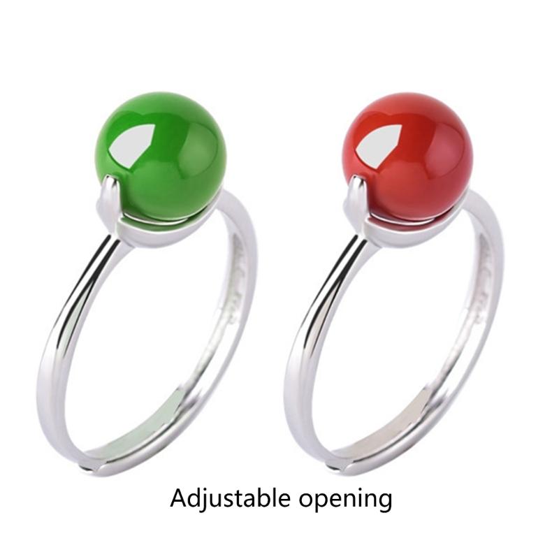 Unisex Bead Finger Jewelry Fashionable Wedding Rings Adjustable Size Opening Rings Metal Material Adjustable Rings