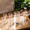 6pcs Wine Cups Set 10ml SGlass Transparent Drinkware Tall Foot Small Capacity Goblet Liquor Spirits Glasses Drinking Cups