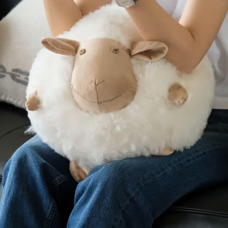 Rinoart Classic Smiling Lamb Plush Pillow