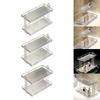 2 Layer Bathroom Countertop Organizer Multifunctional Rack ,Durable Desktop Cosmetic Storage Shelf