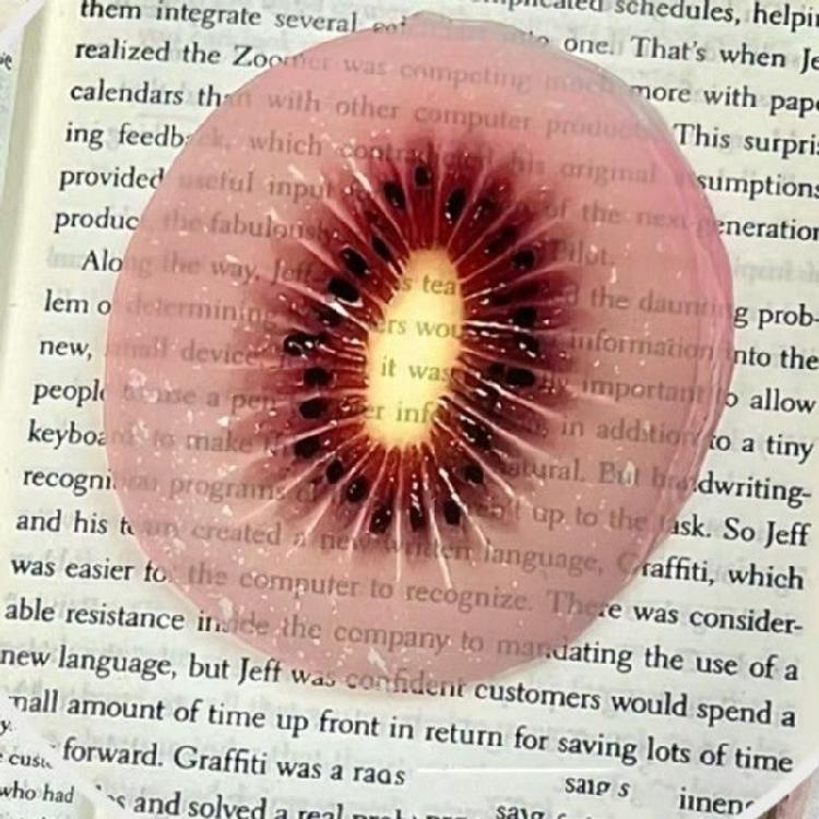 

10Pcs Cartoon Fruit Bookmarks Realistic Fruit Acrylic Bookmarks Reading Aid For Book Lovers Library Travel Daily Use