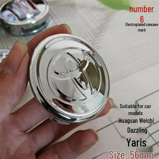Fits Toyota models like Camry, Corolla, Reiz, Vios, and Levin. Includes logo and wheel covers.