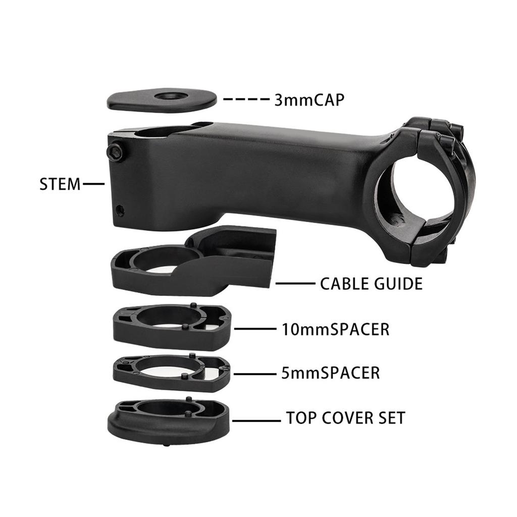Bike Handlebar Stem Aluminum Alloy Internal Routing Clamp for Road and Mountain Bikes 31.8*80MM