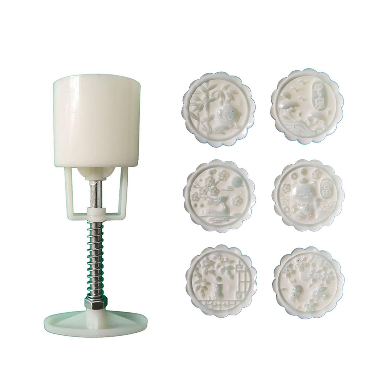 Plastic Mooncake Moulds Mooncake Stamps Plastic Mooncake Mould Multi-Shapes Baking Moulds for MidAutumn Festival Use 1