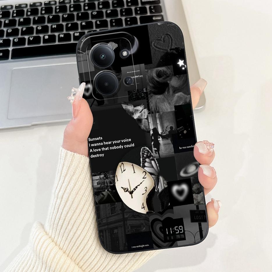 Für Xiaomi Redmi 15C 4G Hülle PocoC85 Niedliche Katze Blume Bemalte Abdeckung Weiche Silikon Handyhülle Für Xiaomi Poco C85 Redmi15C 4G Taschen