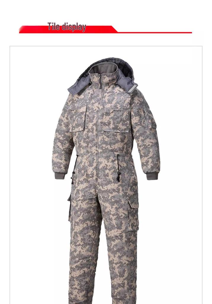 Cold Storage Cotton Jumpsuit Ski Suit & Ice Fishing Winter Workwear