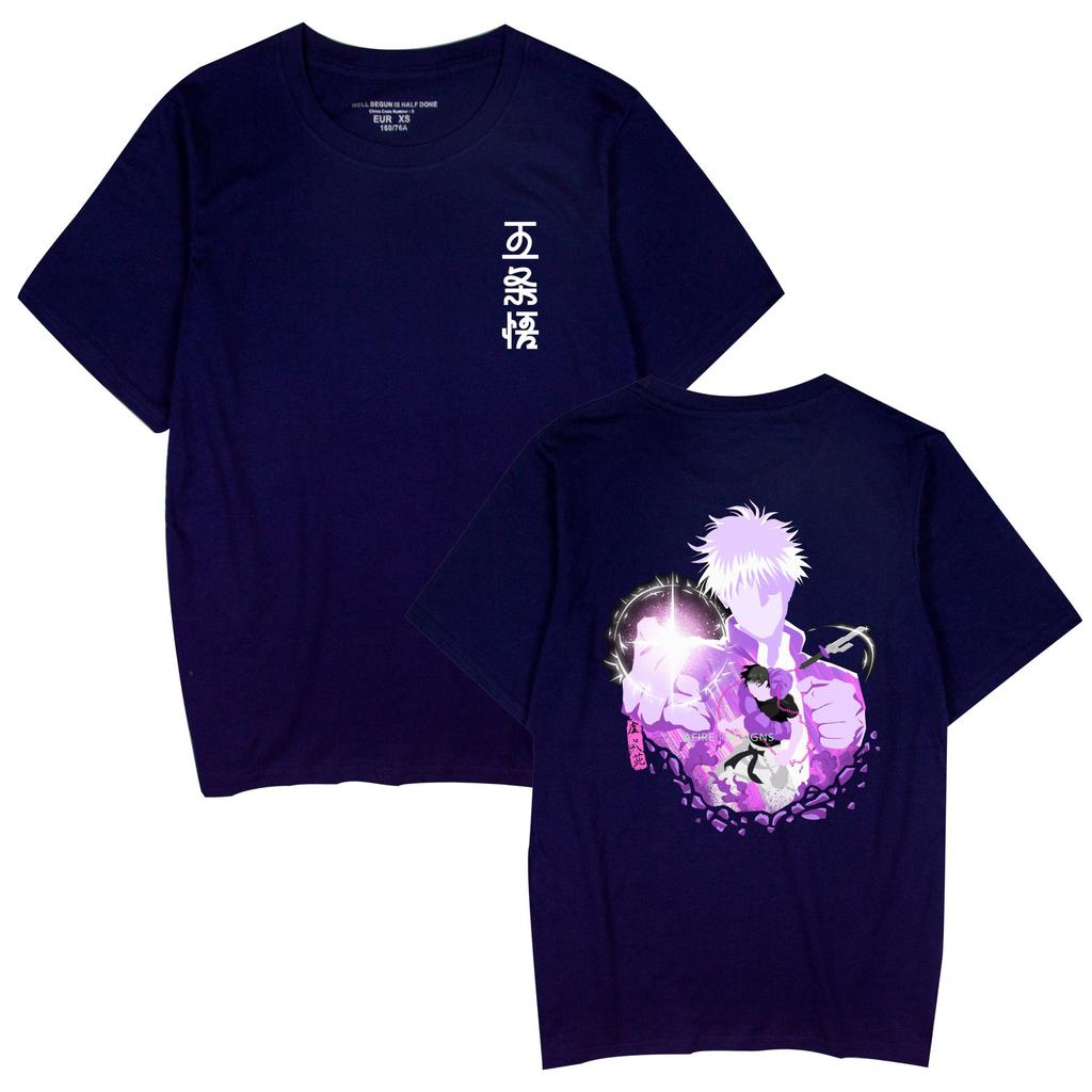 Jujutsu Kaisen Shirts Round Neck Short Sleeve Funny Clothes Jujutsu Kaisen Cartoon Printed Unisex T-Shirt