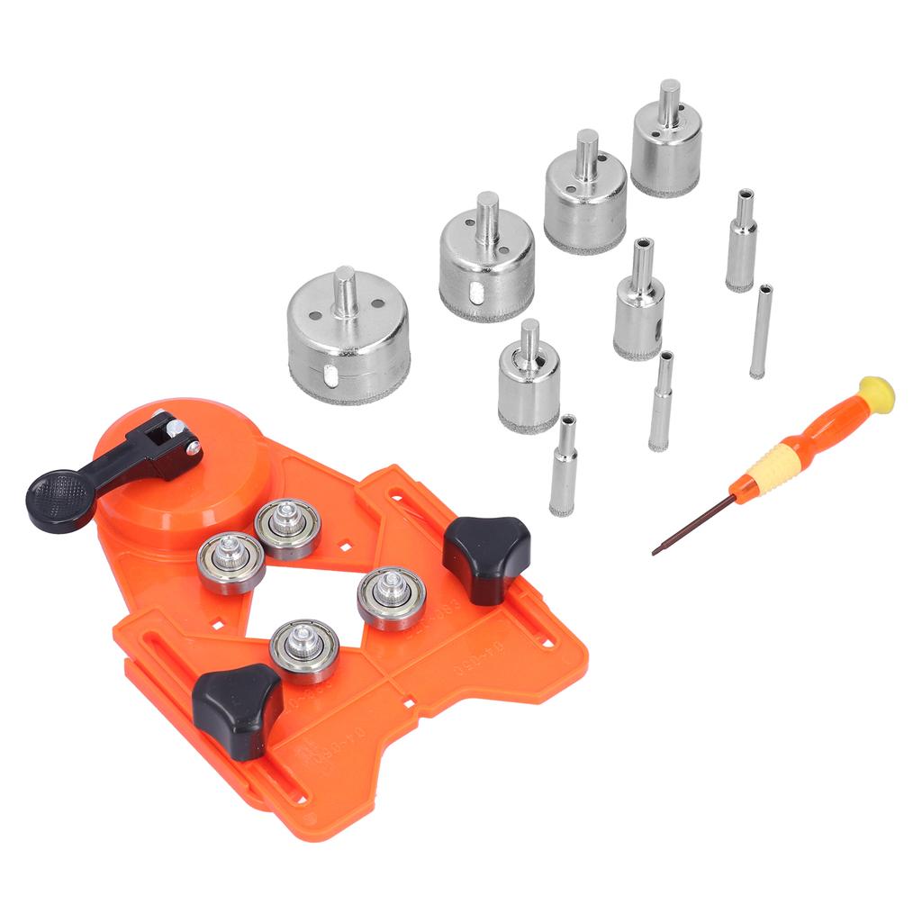 Hollow Drill Hole Saw Set   Drilling Bits Tile Opener with Guidance Fixture for Ceramic