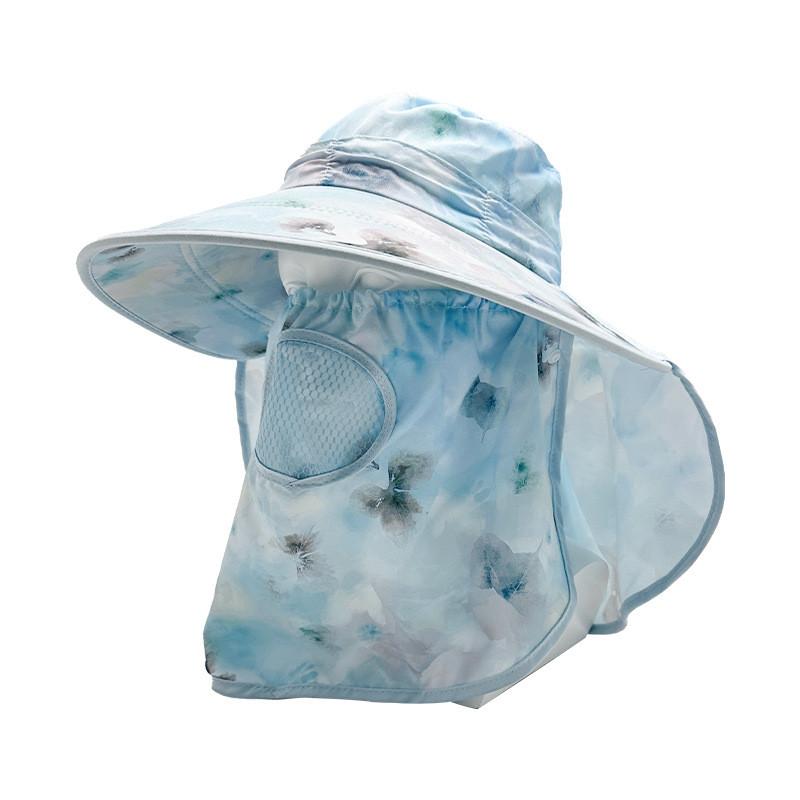 

Летняя шляпа от солнца женская с широкими полями, защитная кепка, съемная, дышащая, дорожная, сетчатая