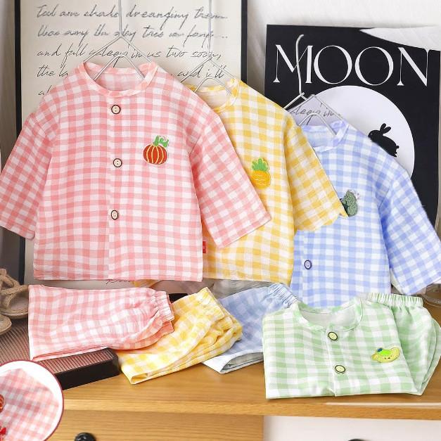 Cloud Cotton Kids Pajama Set With Breathable Print For Boys And Girls