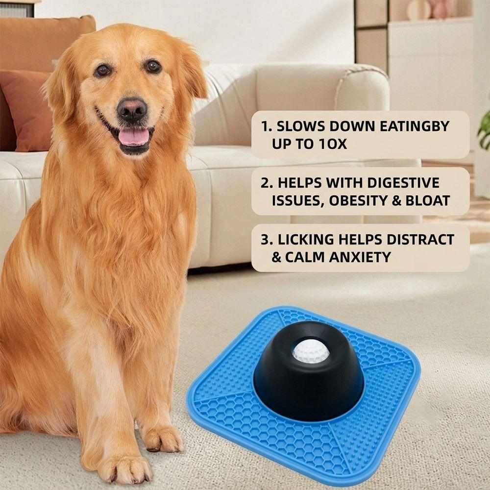 Silicone Pet Lick Bowl Non-Slip Slow Feeder Dog Bowl New Liquid Food Bowl  For Dogs Cats
