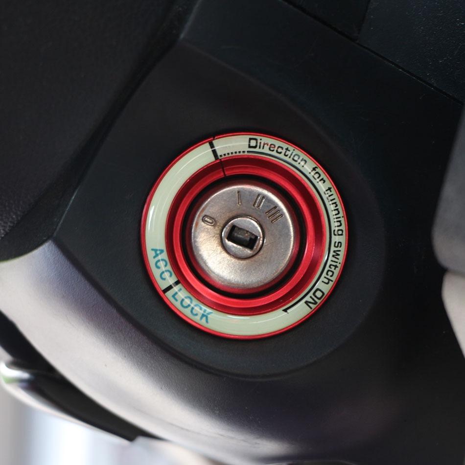 Luminous Car Ignition Key Hole Circle Sticker Switch Ring Cover for Ford Focus 2 3 MK2 MK3 Kuga Escape Everest Accessories