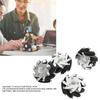 4Pcs 60mm Omnidirectional Wheel Aluminum Alloy Omni Directional Wheel Set 2 Left 2 Right 14159