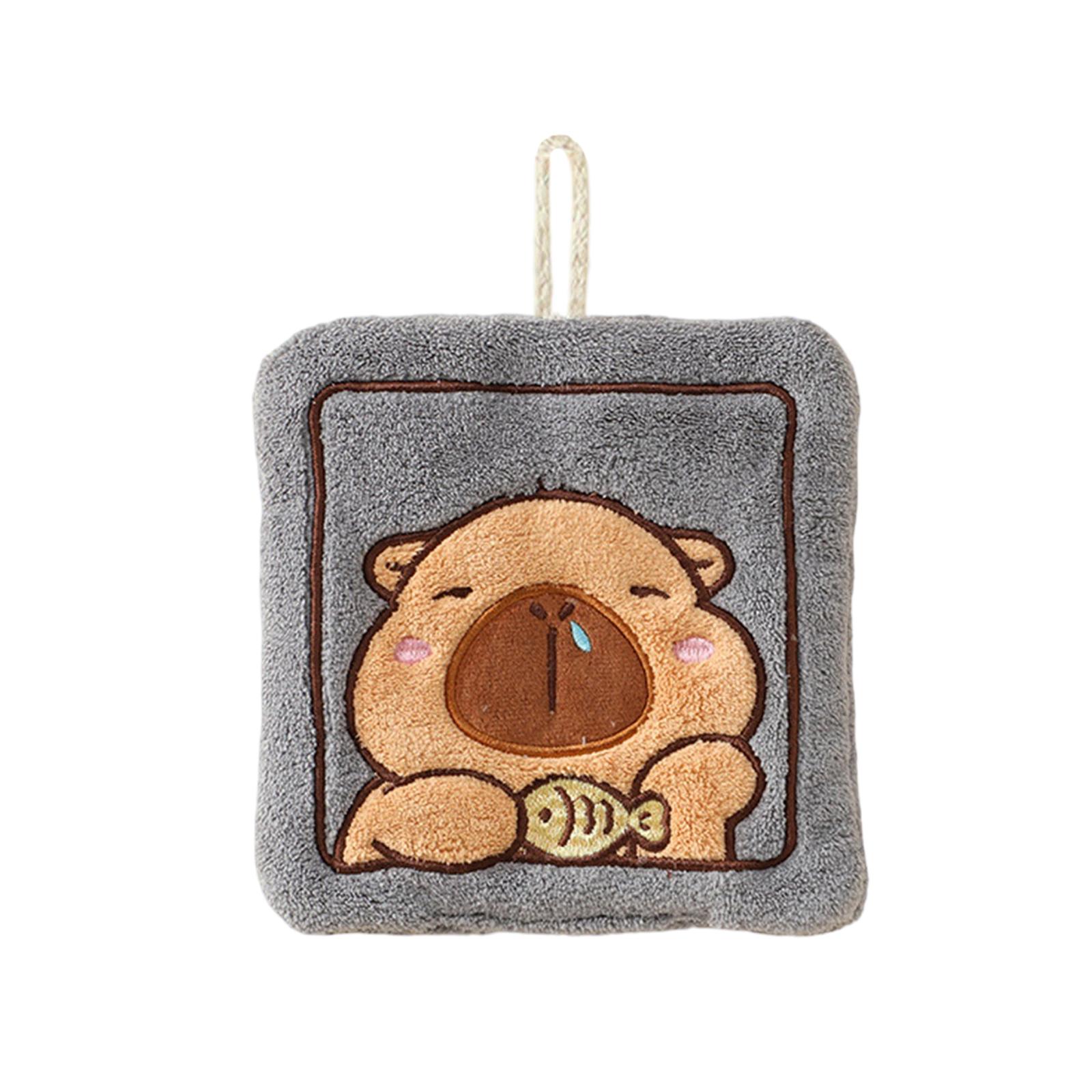 

Детские полотенца для рук Capybara, мягкие, быстросохнущие, впитывающие мочалки из микрофибры для кухни и ванной комнаты