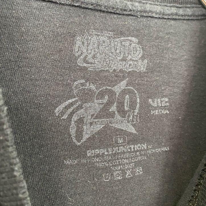 [USED] Used Naruto Uzumaki short-sleeved anime print T-shirt, character design, black, vintage, size M
