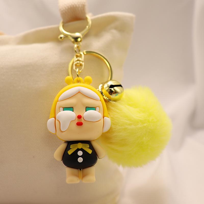 Crying Baby Keychain Pendant Three-dimensional Cute Girl Schoolbag Pendant Pendant Couple Car Key Chain Cartoon
