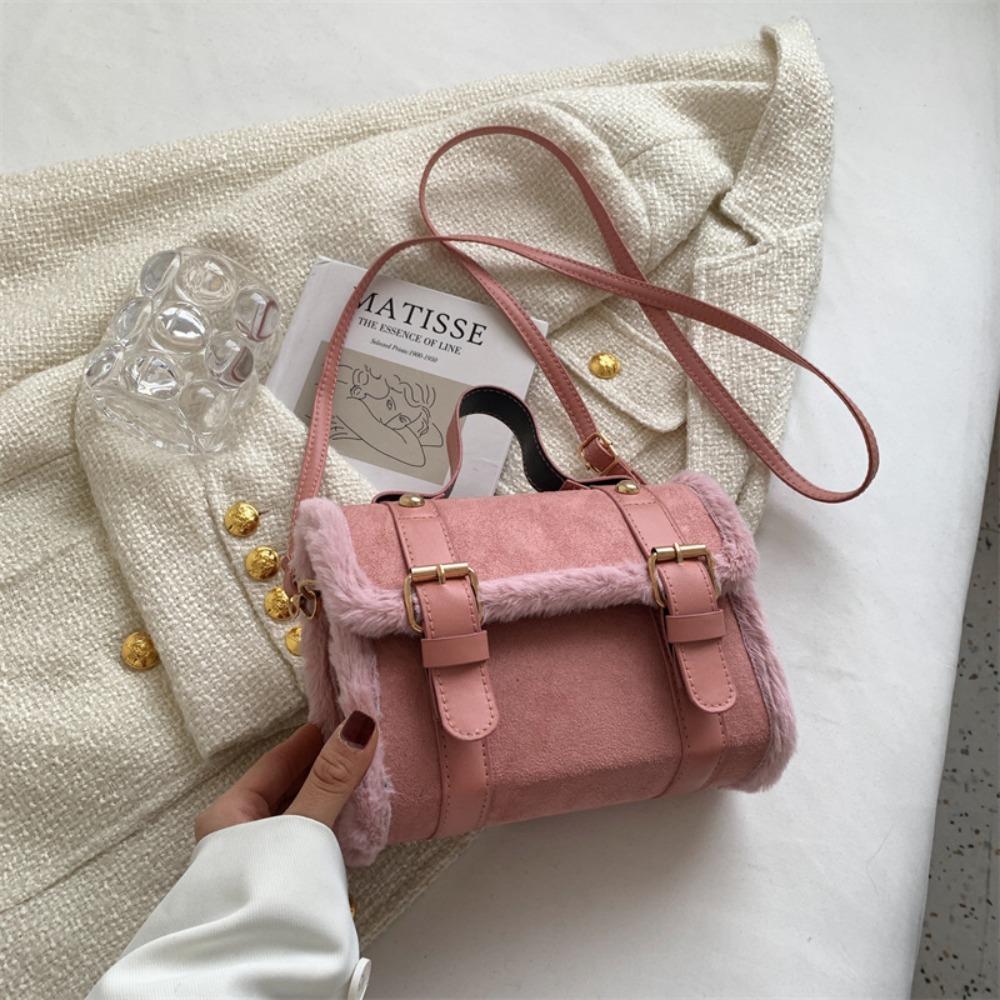 New Lamb Crossbody Bags Soft Touch Large Capacity Small Square Handbag Shoulder Bag