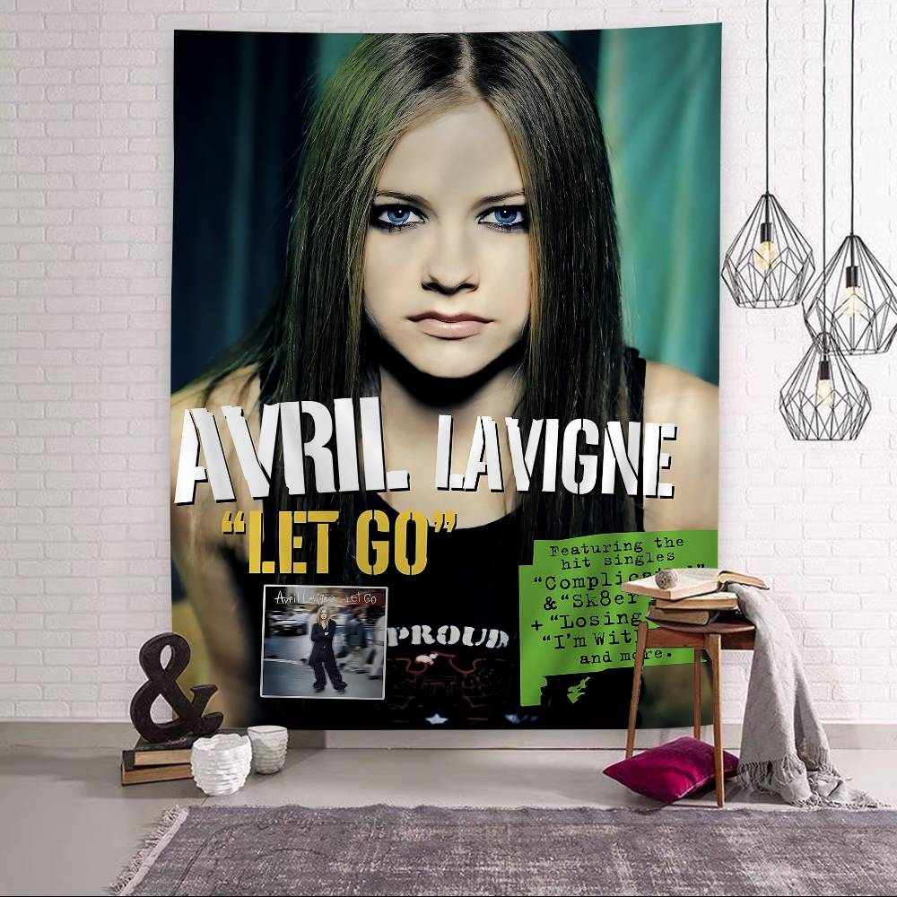 AAvril Singer Lavigne Arazzo Cartoon da Appendere alla Parete Decorazione Casa per la Casa