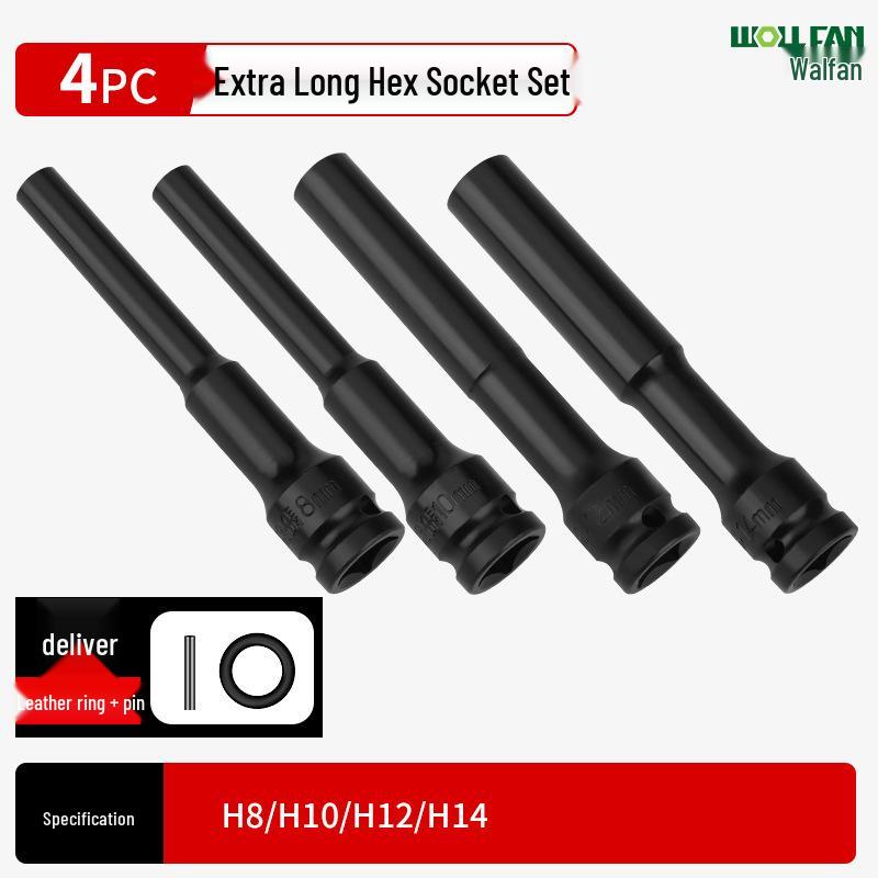 Ultra-Thin Long Thin-Wall Impact Socket Wrench for Motorcycle & Electric Vehicle Repair