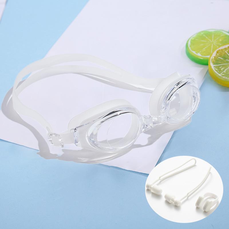 Swimming Goggles For Men Women Anti-Fog Uv Prescription Waterproof Silicone Adjust Swim Pool Eyewear Adults Kids Diving Glasses2