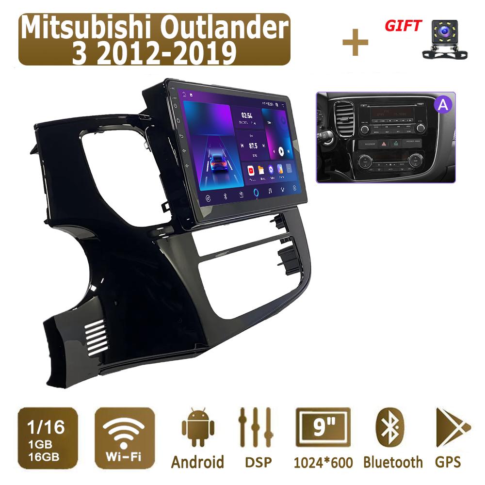 Android Car Radio For Mitsubishi Outlander 3 2012-2019 Multimedia Player Head Unit Stereo GPS Navigation BT WIFI 1+16GB