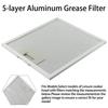 Range Hood Filter 230 X 260 Mm Cooker Hood Grease Filter Kitchen Extractor Ventilation Aluminium Aspirator 23 X 26 CM