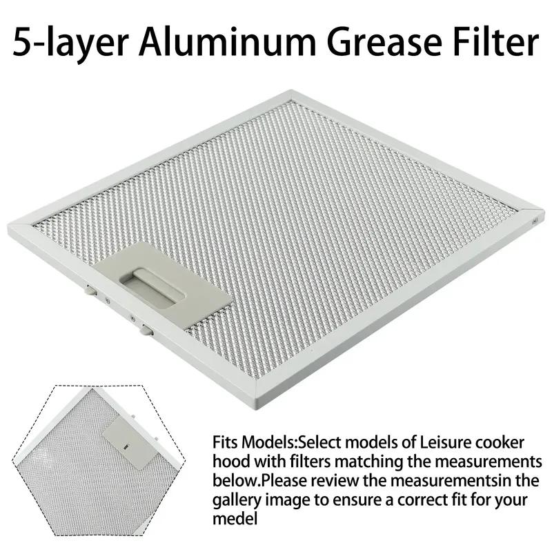 Range Hood Filter 230 X 260 Mm Cooker Hood Grease Filter Kitchen Extractor Ventilation Aluminium Aspirator 23 X 26 CM
