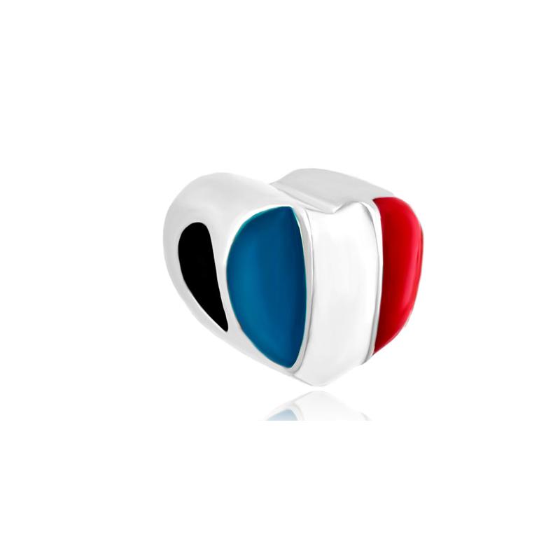 31 Countries Flag Heart Charms Usa/Es/Uk/Fr/Ca/It Flag Pendant For Diy Bracelets Necklace Making For Women Jewelry Accessory