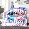 1pc S-Stitch18 Blanket, Gift, for Men and Women, Soft Blanket, Good for Sofa Bed Couch Travel, Lightweight Flannel Blanket