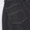 Herbst Retro Gestreifte Weite Jeans - Street Style Lockerer Schnitt