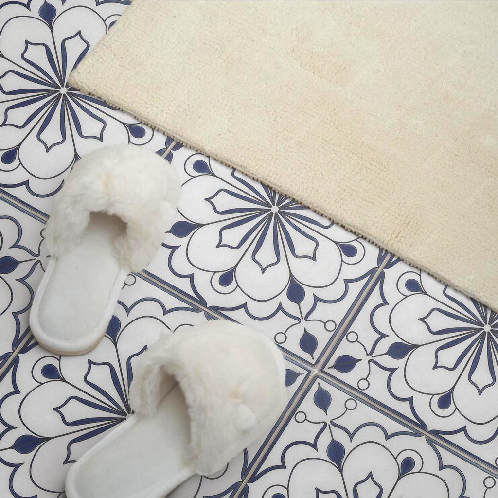 Winylowe Kafelki Ścienne Samoprzylepne Do Wnętrz Kwiatowy Wzór Ceramiczny 10X40X20 Cm
