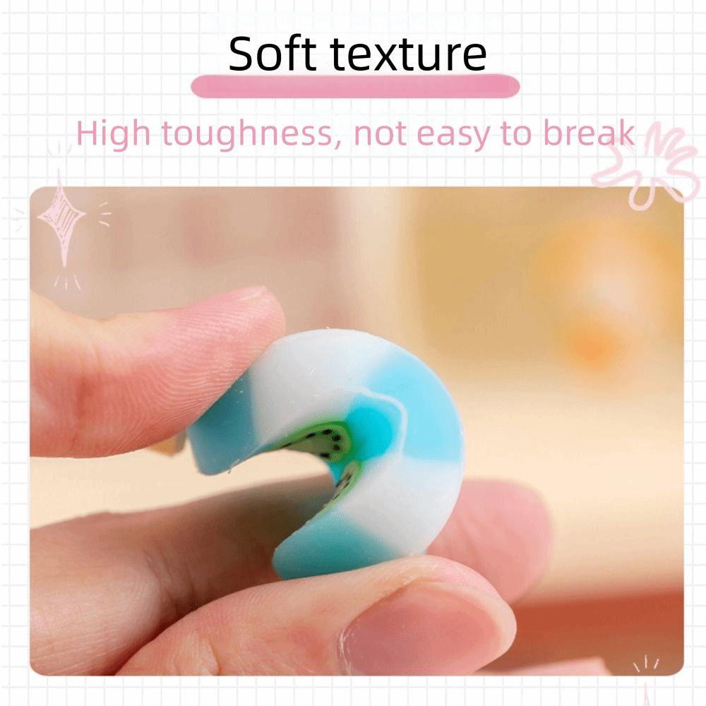 4 Pcs/set Portable Rubber Eraser Practical Stationery Durable Erasers  School Supplies
