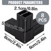 8lots Plastic Square Tube Joints Heavy Duty Square Pipe Fittings for Outdoor Indoor Furniture Greenhouse Frame Assembly