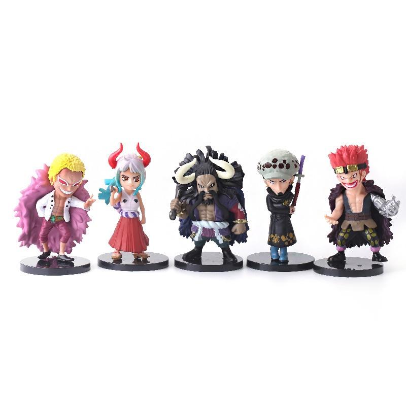 One Piece Luffy Nami Kidd Law Usopp Oden Pvc Figures Set Of 5 Anime Collectible Models