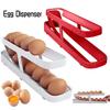 Rolldown Egg Dispenser Space-saving Egg Storage Rack For Refrigerator Gravity Feed Design Easy Egg Distribution